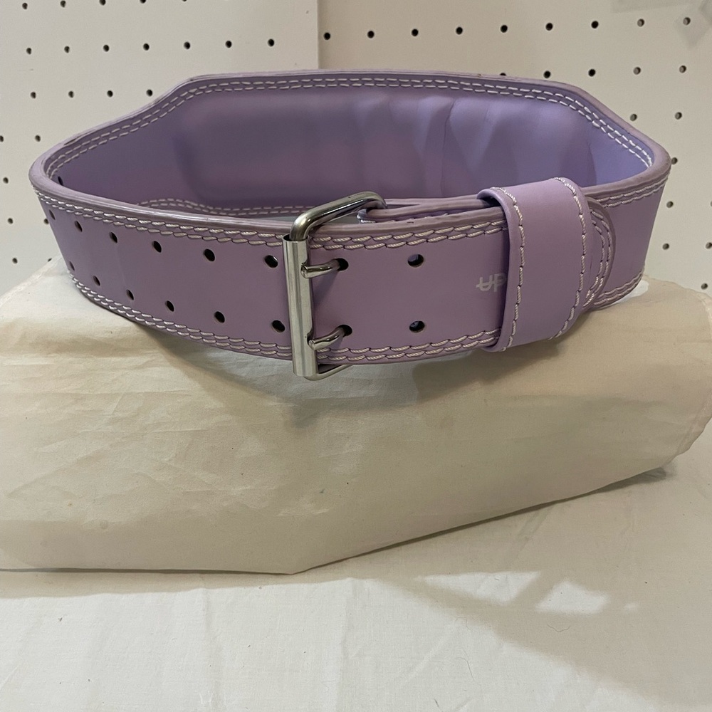 Uppper Purple Leather Gym Belt